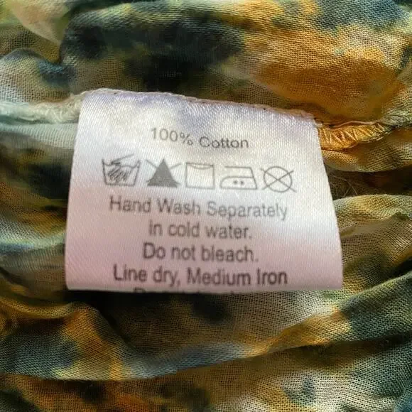 Earthbound Trading Tie Dye Crochet Maxi Skirt Size XXL Boho New With Tag - Picture 5 of 10